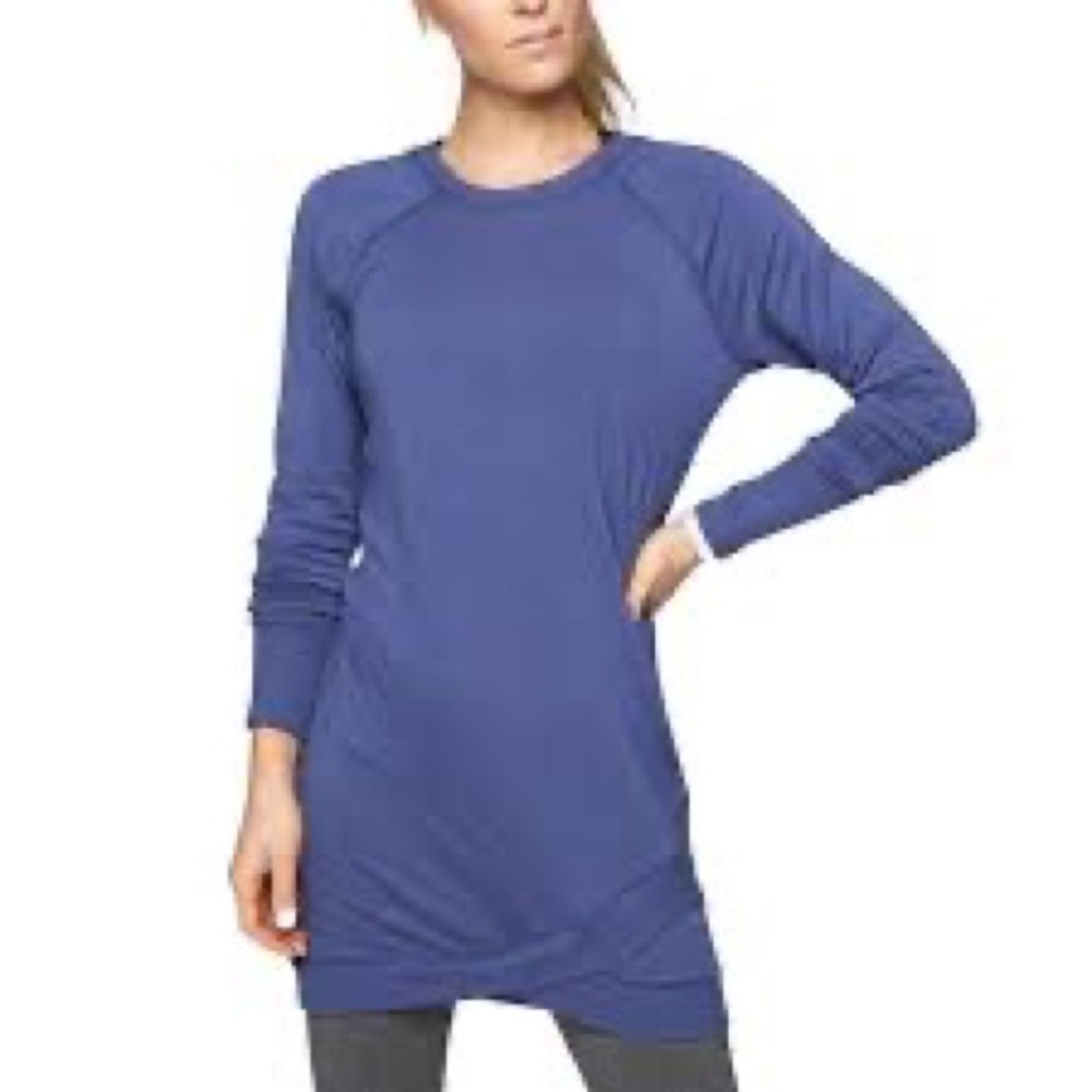 Athleta Criss Cross Dress Rain Check Modal Blend Long Sleeve